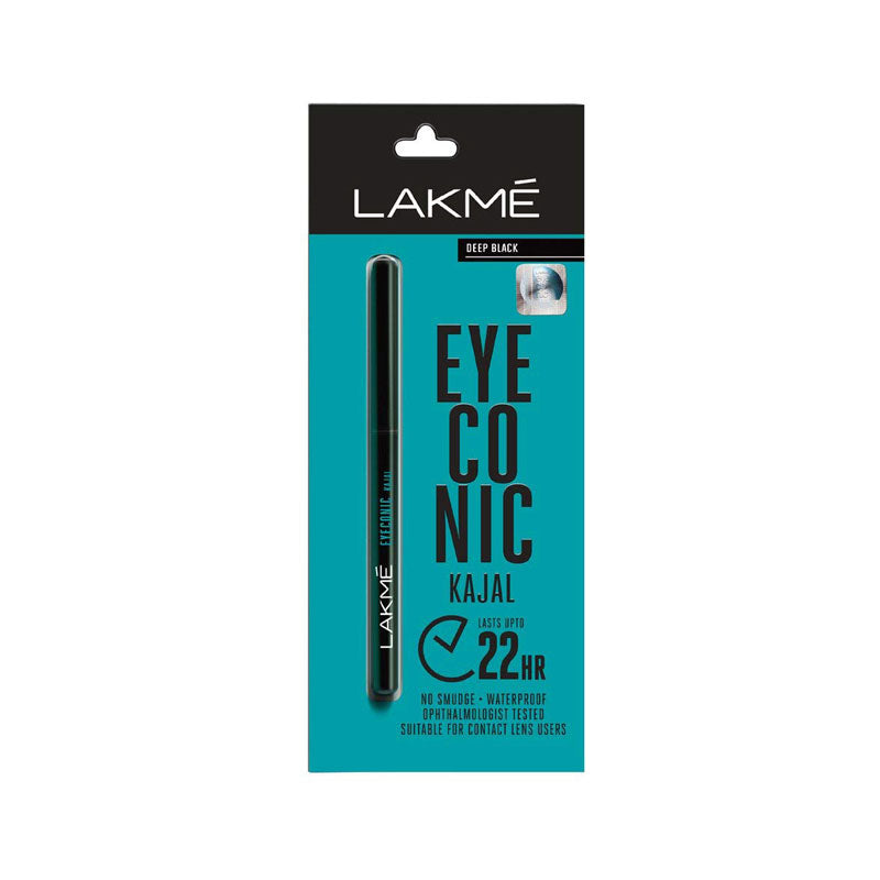 Eyeconic Black Eye Pencil | Intense, Smudge-Proof, Waterproof Kajal for Bold Eyes