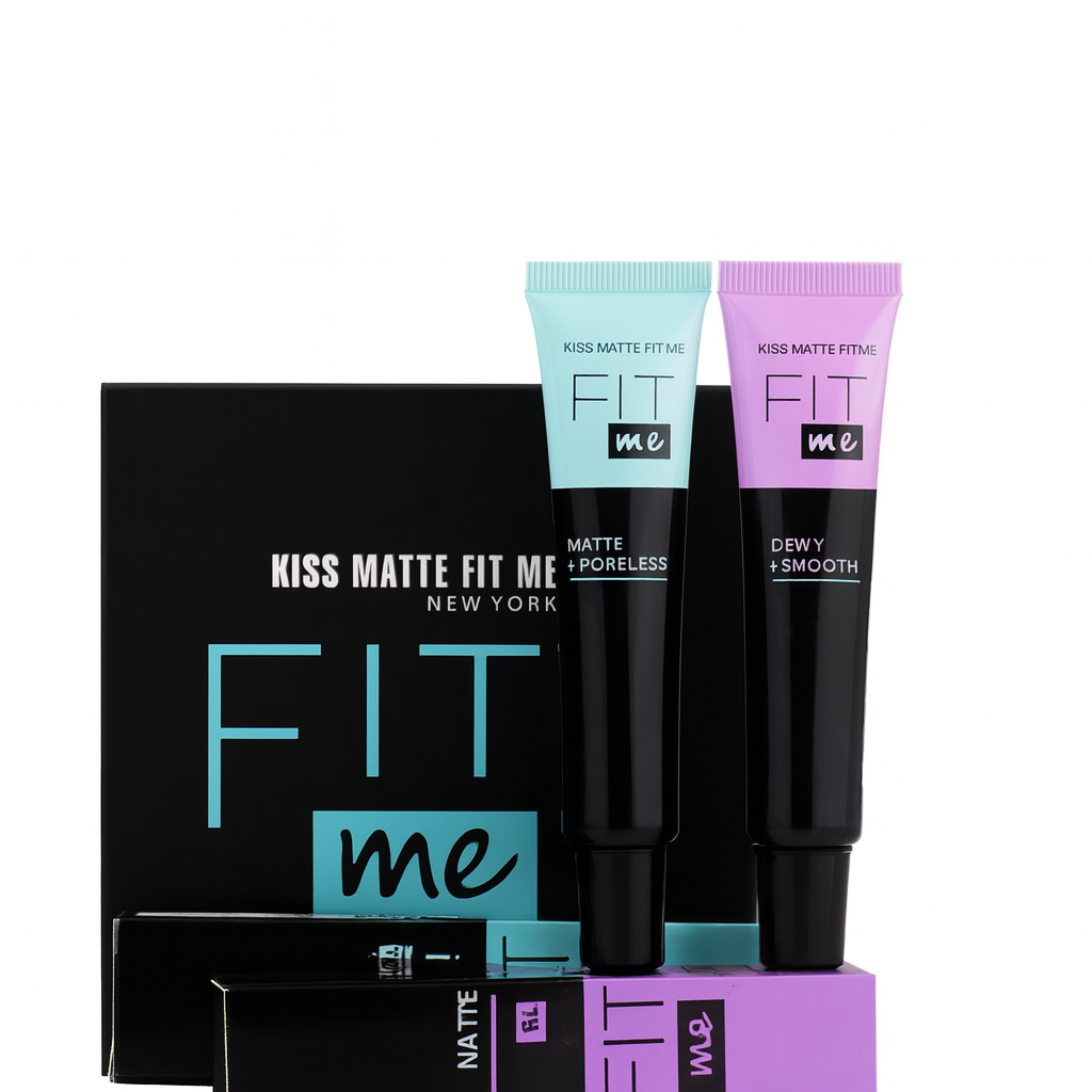 Kiss Matte Fit Me Base Primer Matte + Poreless & Dewy + Smooth | Oil-Free Long-Lasting Makeup Base for Flawless Finish