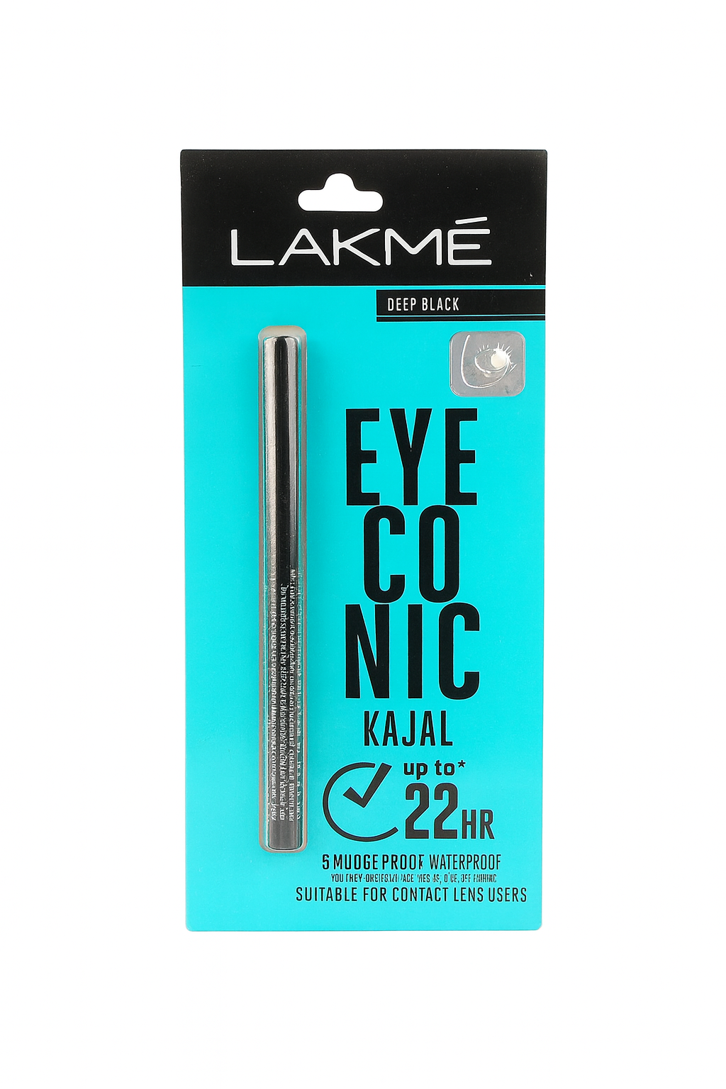 Lake Me Eyeconic Black Kajal Pencil Intense Black Eyeliner Smudge Proof Waterproof Long Lasting Eye Makeup