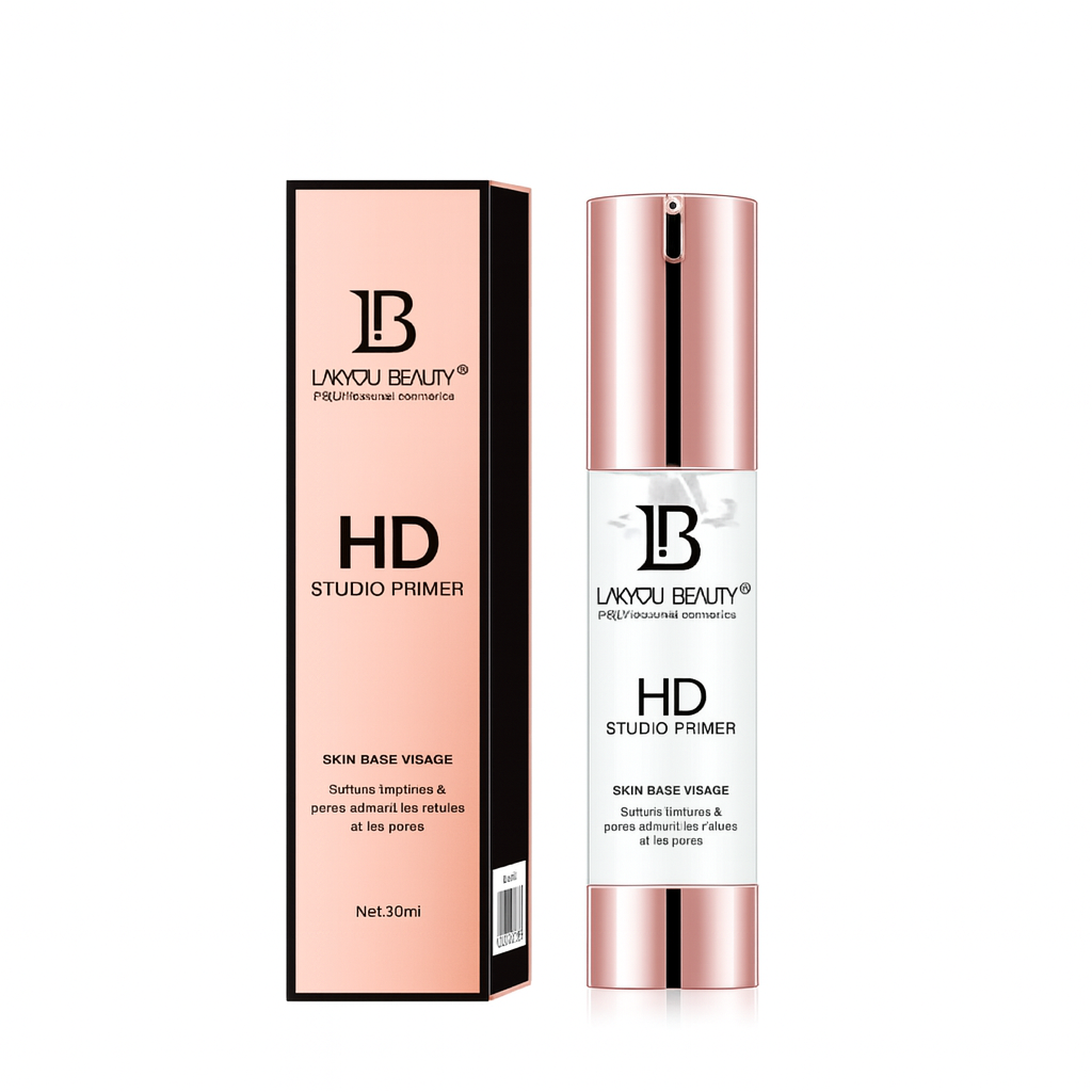LakYOU Beauty HD Studio Primer Professional Makeup Base | Oil-Free, Long-Lasting Pore Minimizer for Flawless Smooth Skin