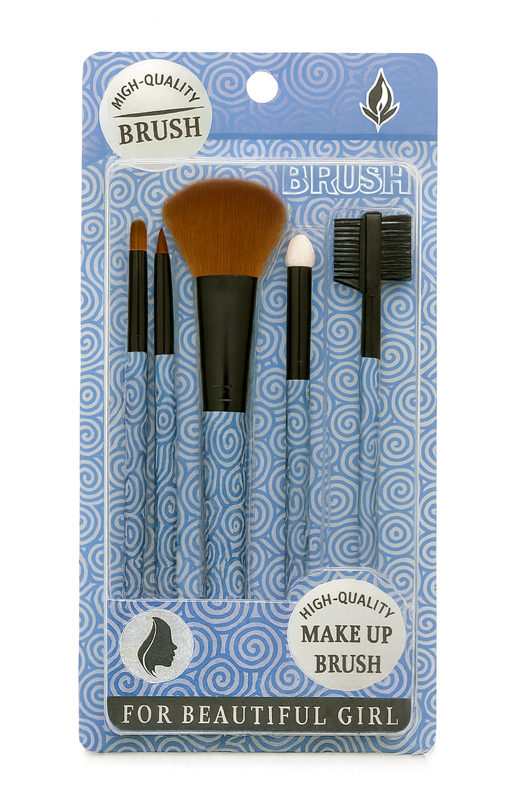 5 Pcs Makeup Brush Set Professional Face and Eye Brushes Soft Foundation Blending Contour Eyeshadow Tools Beauty Brushes Kit for Women and Girls Must Have Cosmetic Set
